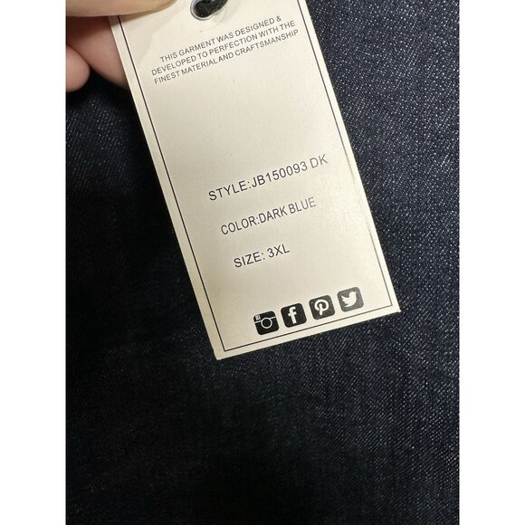 Judy Blue Cuffed Shorts Dark Wash Size 3XL NWT Stretch Denim - Picture 6 of 13